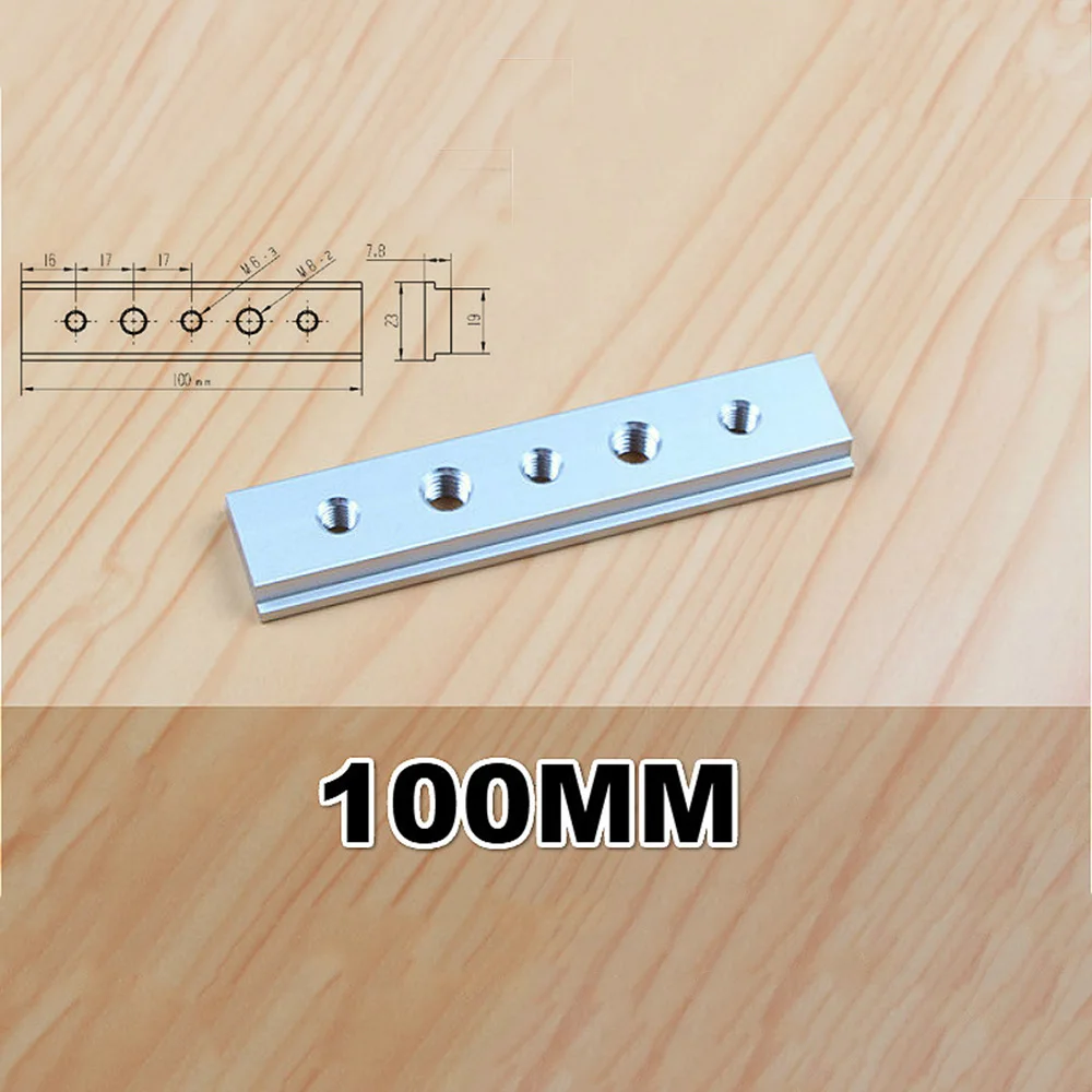 

Clamp T-Slot Workshop Repair Measuring Hand Tool 2pcs Parts 100mm T-Track