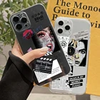 Модный противоударный чехол в стиле ретро для телефона iPhone 11 Pro Max 12 XS X XR 7 8 Plus SE 20 13Pro, Роскошная мягкая прозрачная задняя крышка из ТПУ