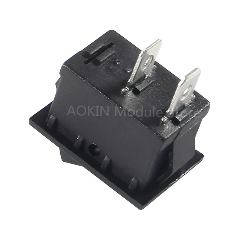 10pcs/lot KCD1 15*10mm 2PIN Boat Rocker Switch SPST Snap-in on off Micro switch Position 3A/250V | Обустройство дома