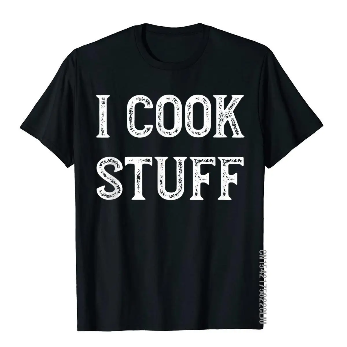 

Забавный дизайн кулинарии, подарки шеф-повара, футболка I Cook Stuff, простые Стильные хлопковые мужские топы, рубашки, пляжный семейный топ, футб...