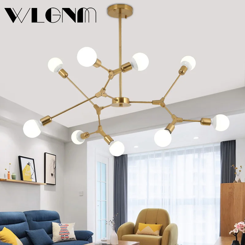$31.10 Vintage Loft Ceiling Lamps Classic Chandelier Rotable Ceiling Lamp Plating Process For Living Room Bedroom Home Lighting Fixture