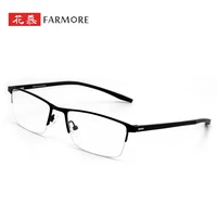 business metal spectacle frame mens semi rimless fashion glasses frame fm1835