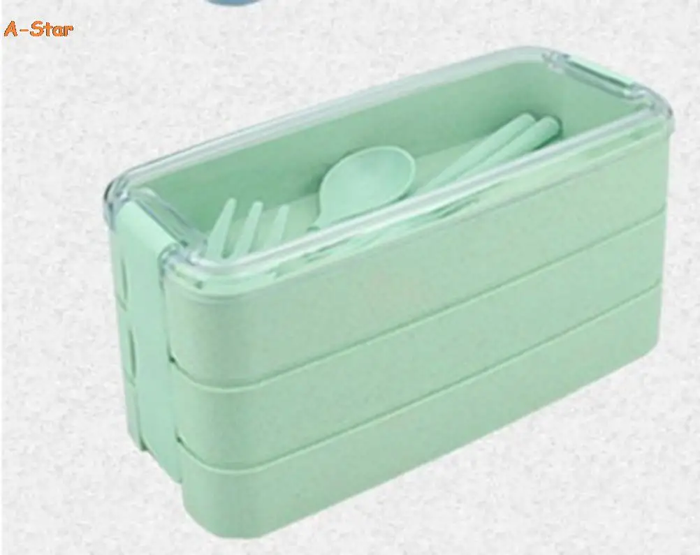 

Коробка Bento, японский комплект ланч-боксов, трехслойные штабелируемые контейнеры без БФА, набор ланч-боксов