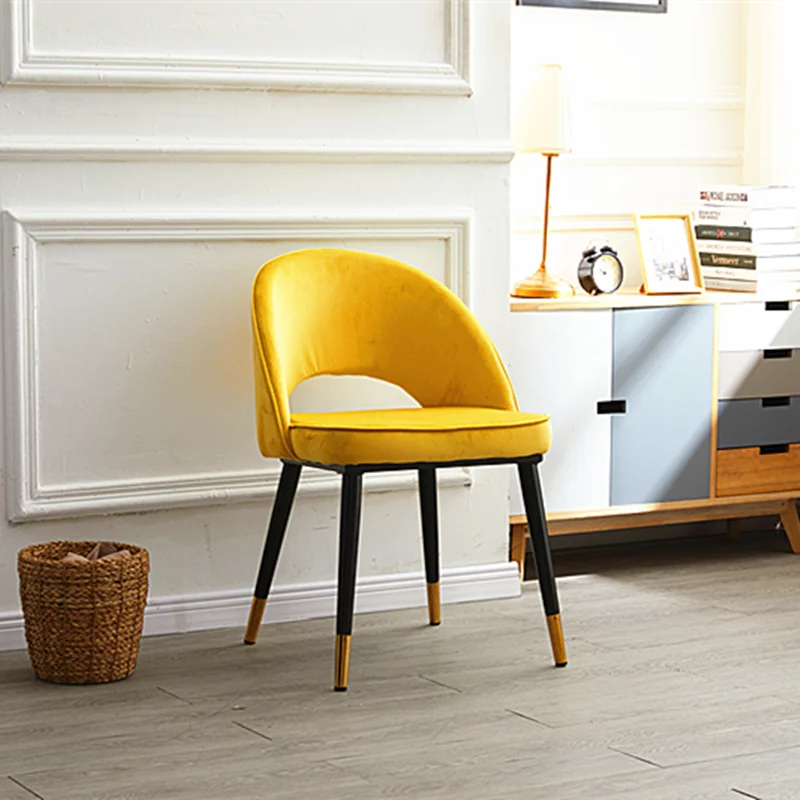 Роскошный обеденный стул в скандинавском стиле ins light простой домашний стол и