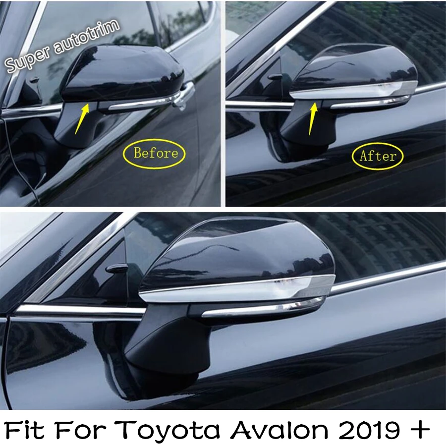 

Lapetus Rearview Mirror Decoration Strip Streamer Cover Trim Fit For Toyota Avalon 2019 - 2022 Chrome ABS Accessories Exterior
