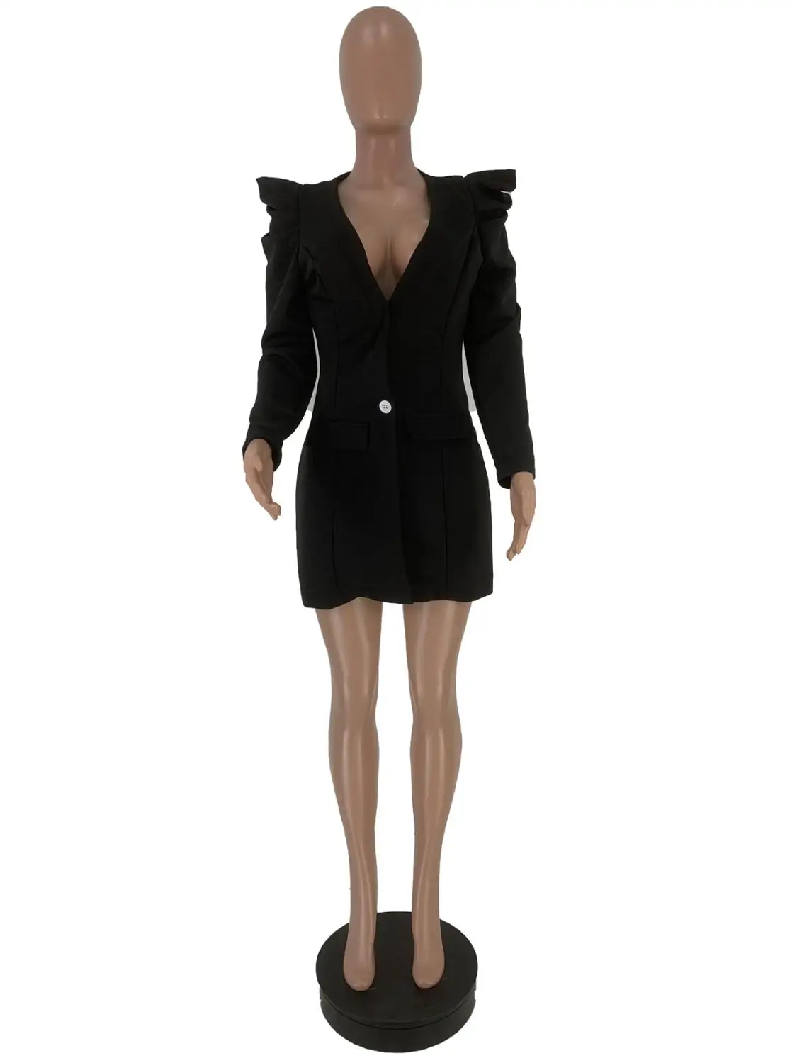 2019 высокое уличное Брендовое модное черное платье трапециевидной формы с