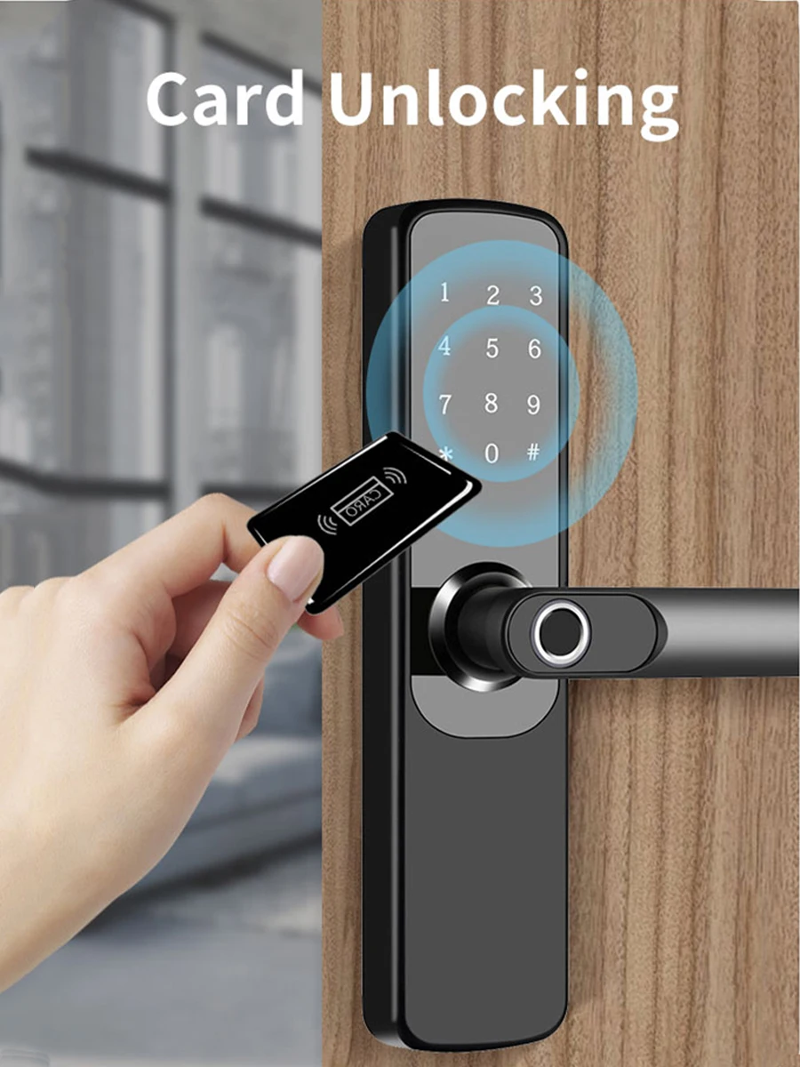 

Смарт-замок для защиты дверей от отпечатков пальцев, 6068-7 см