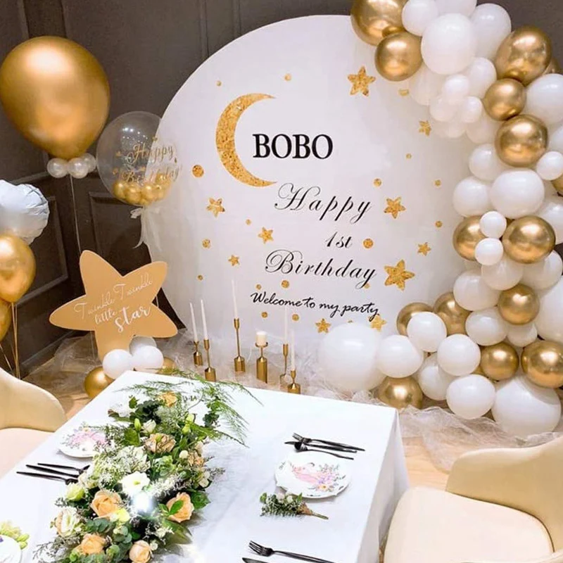 50Pcs 12Inch Party Balloons Latex With Ribbon For Birthday Baby Shower Wedding | Дом и сад