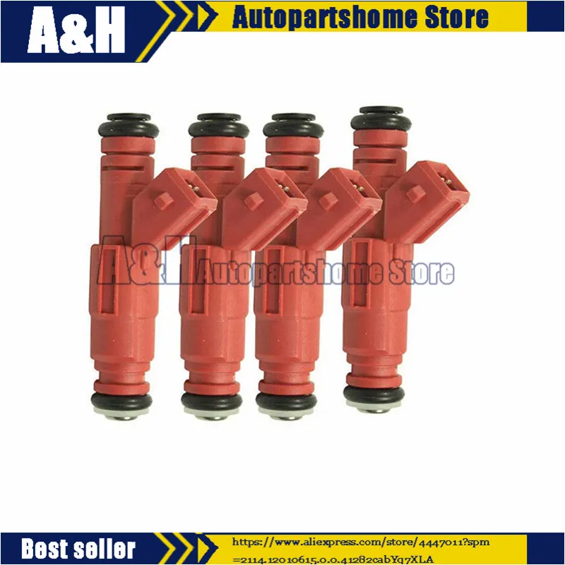 4PCS New Fuel Injector Nozzle 0280150945 Fit for V-W Passat Focus A4 1.8T Turbo 2.3L