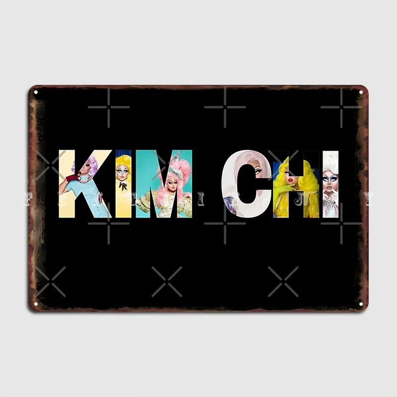 

Kimchi Drag Queen металлический знак кинотеатр Кухня Настенный Дизайн Настенный декор оловянный знак плакат