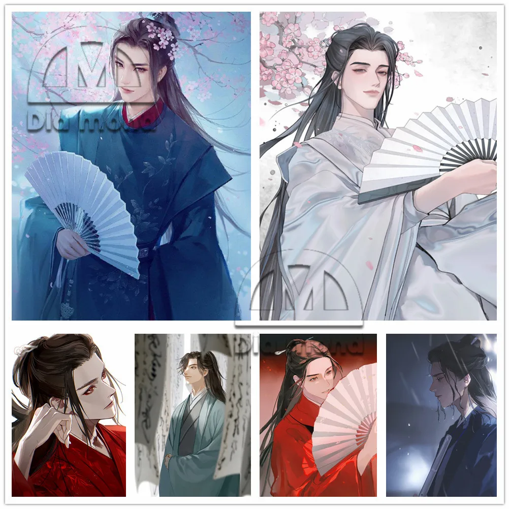 

Набор для алмазной вышивки shen He Ling, мозаика из искусства в китайском стиле аниме, портрет «сделай сам», полная выкладка, наборы для вышивки к...