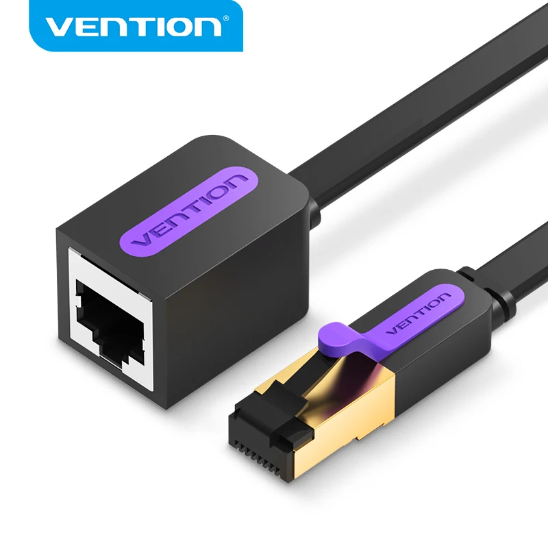 Vention Cat7 Ethernet Extension Cable RJ45 Cat7/Cat6 Male to Female Rj45 Ethernet Extender Adapter for PC Laptop Ethernet Cable