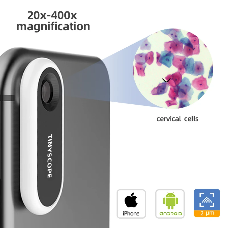 Карманный мобильный микроскоп Tinyscope с увеличением 20x 400x обучающая игрушка