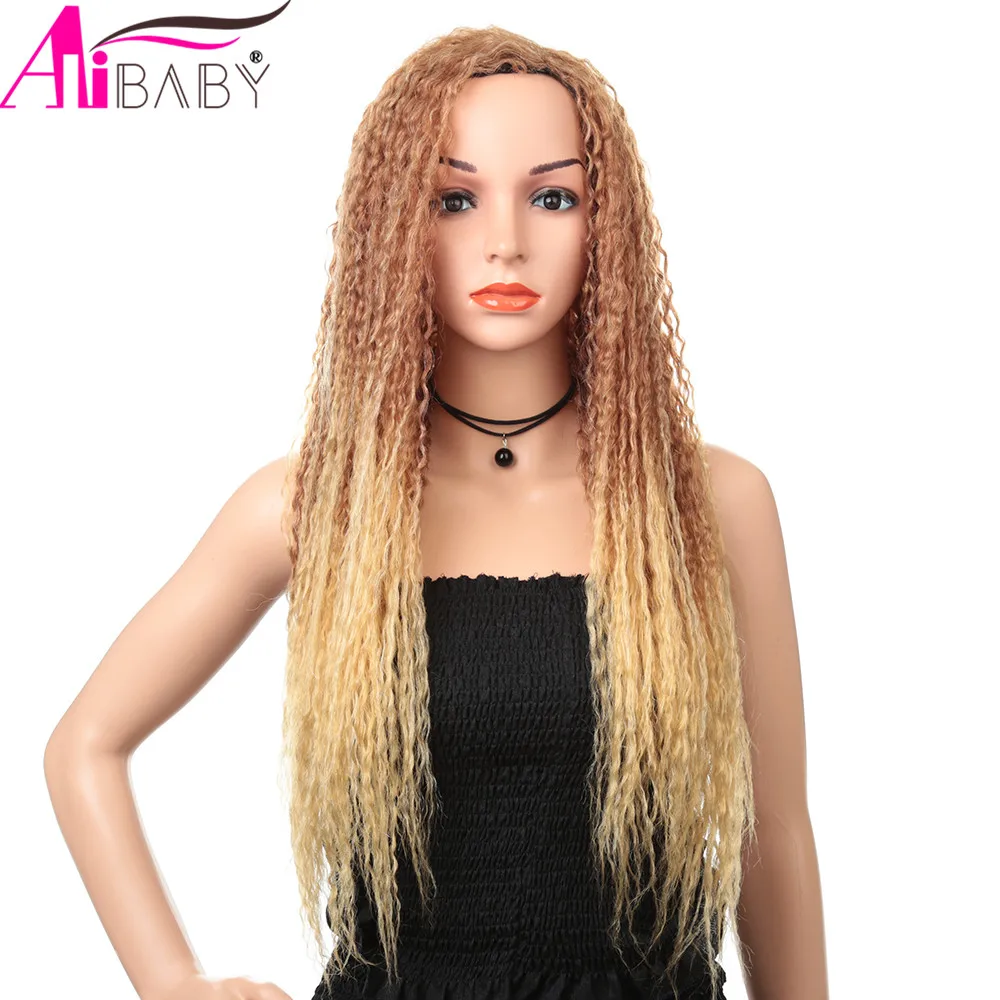 Длинные кудрявые синтетические бразильские волосы натуральный блонд 150%