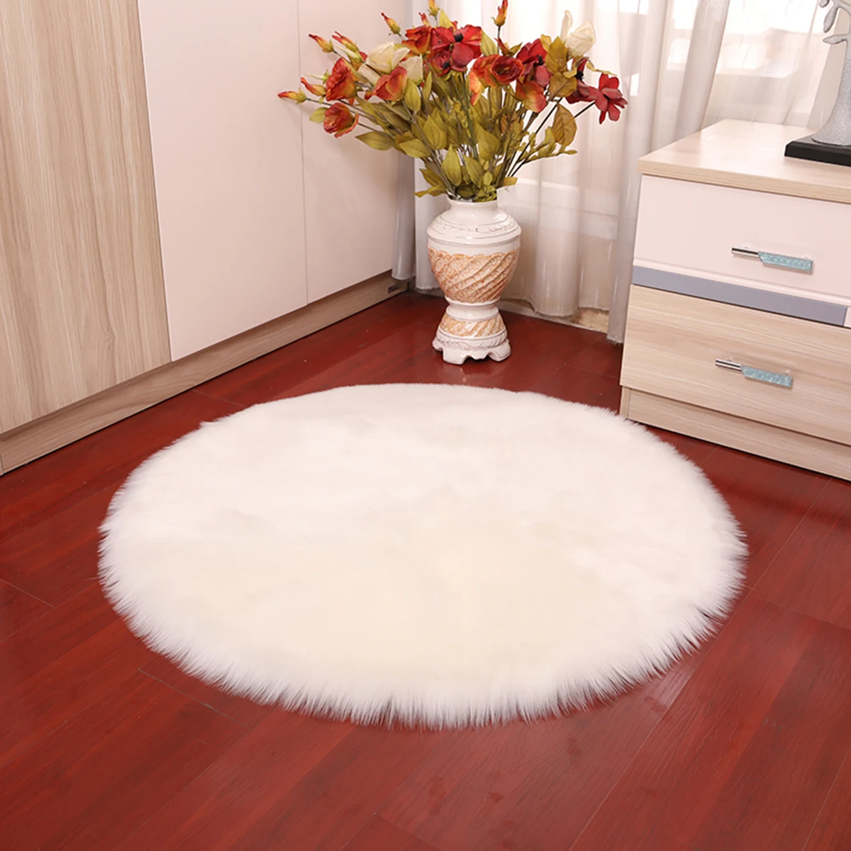 Новый мягкий пушистый ковер из искусственного меха Чехол для стула подушка