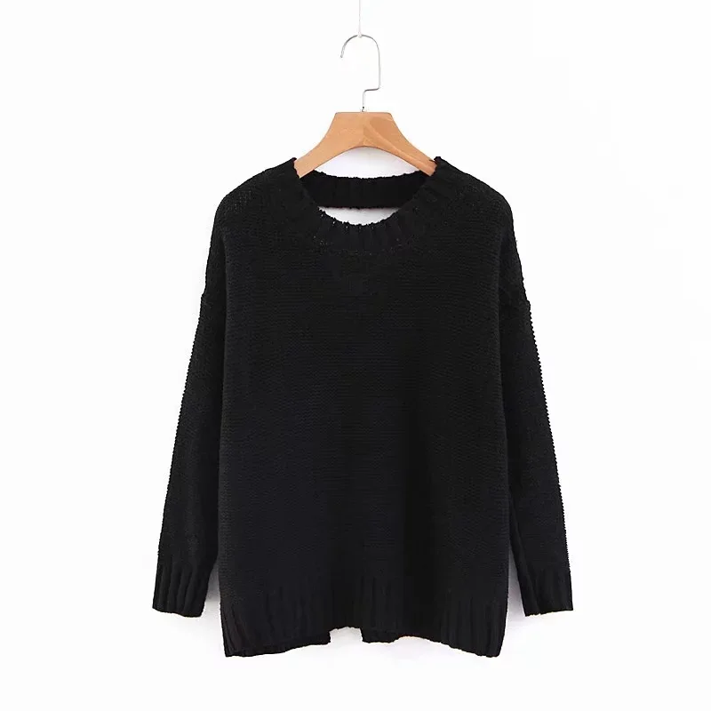 New autumn winter sweaters women large size loose wild knit jacket female middle-long hedging thicken coat | Женская одежда