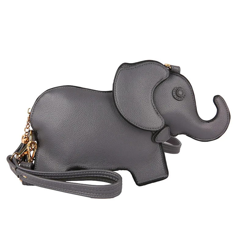 

Funny Elephant Shape Shoudler Bag Mini Cartoon Crossbody Bag Coin Bag Mini Messenger Bag