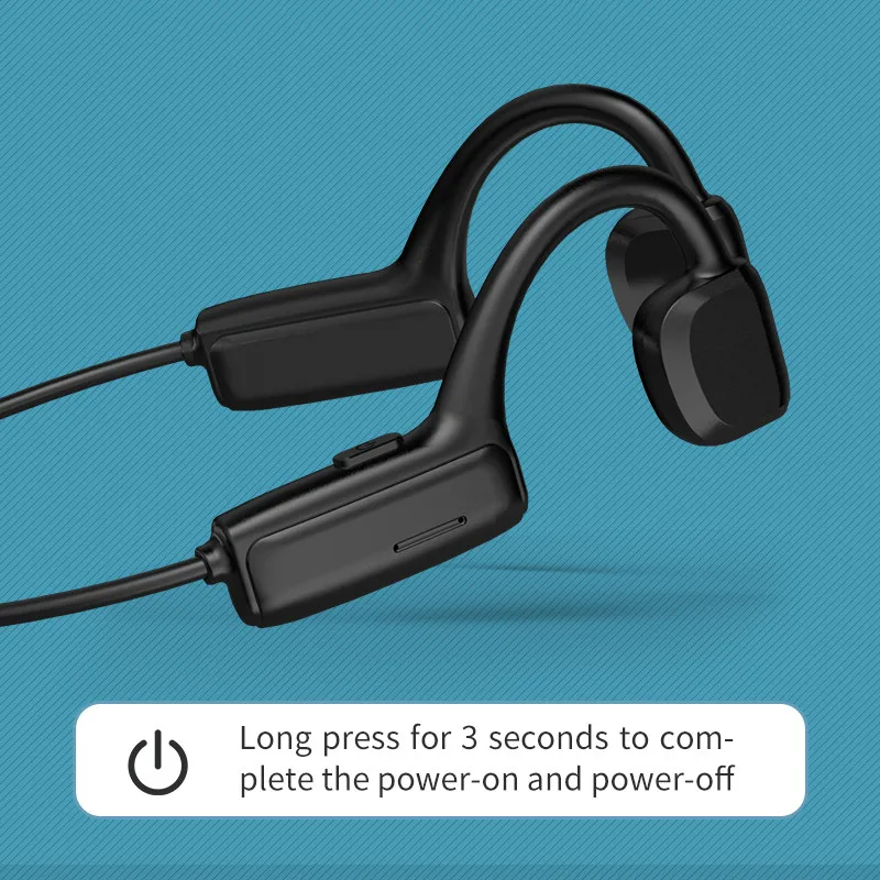 

Bluetooth 5.0 S. Wireless Headphones Bone Conduction Earphone Outdoor Sport Headset with Microphone Handsfree Headsets