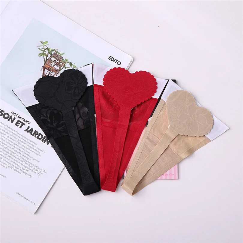 Женские сексуальные трусики невидимое C string Нижнее белье в форме сердца Figi Damskie