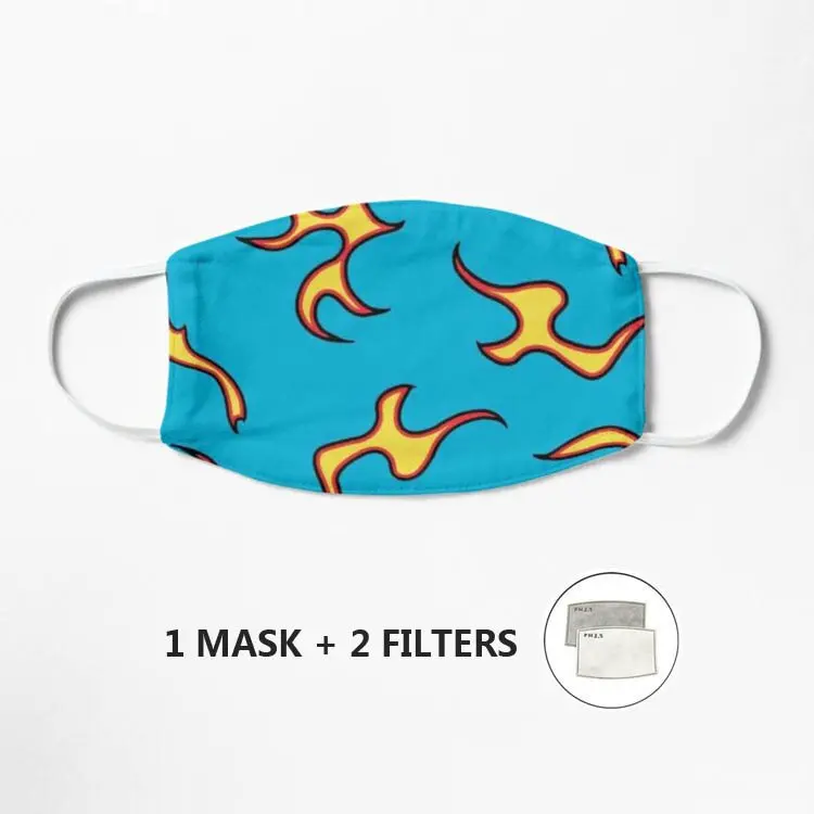 

GOLF Le FleurTyler the Creator Flames Mask Anti-Dust Mask Windproof Reusable Masque Washable Face Mask Mouth