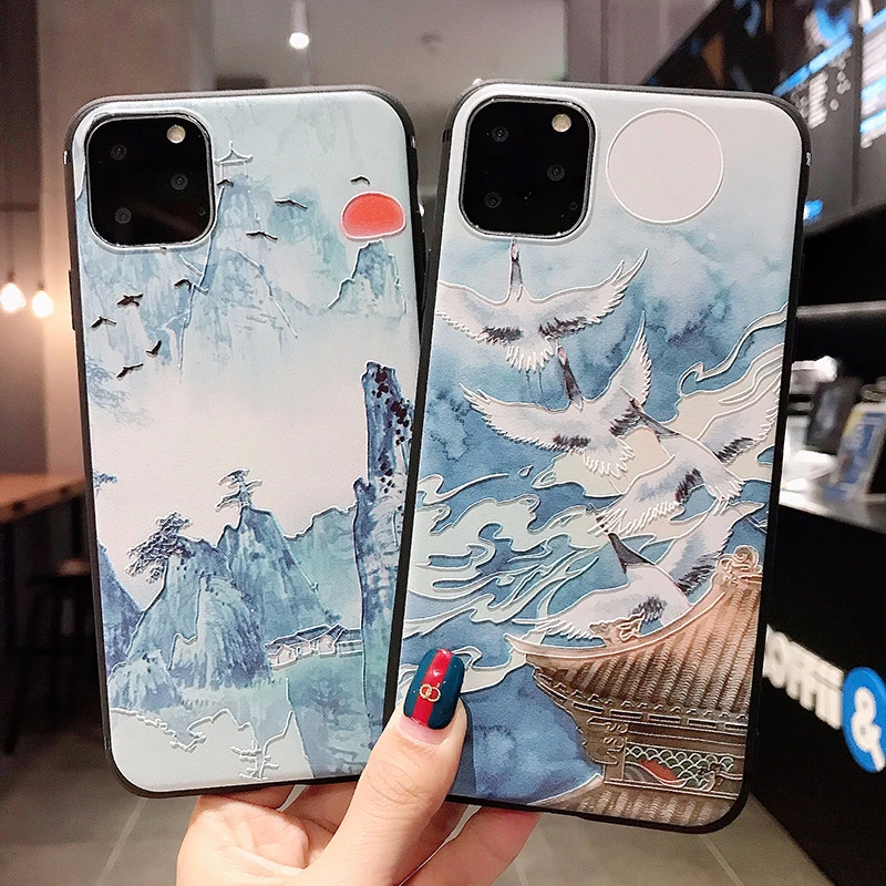 Soft TPU Phone Case for Xiaomi Redmi Note 8 7 6 5 5A K20 Pro 4X Mi 9 A2 5X A3 Lite Luxury Relief Silicone Back Cover Casing |