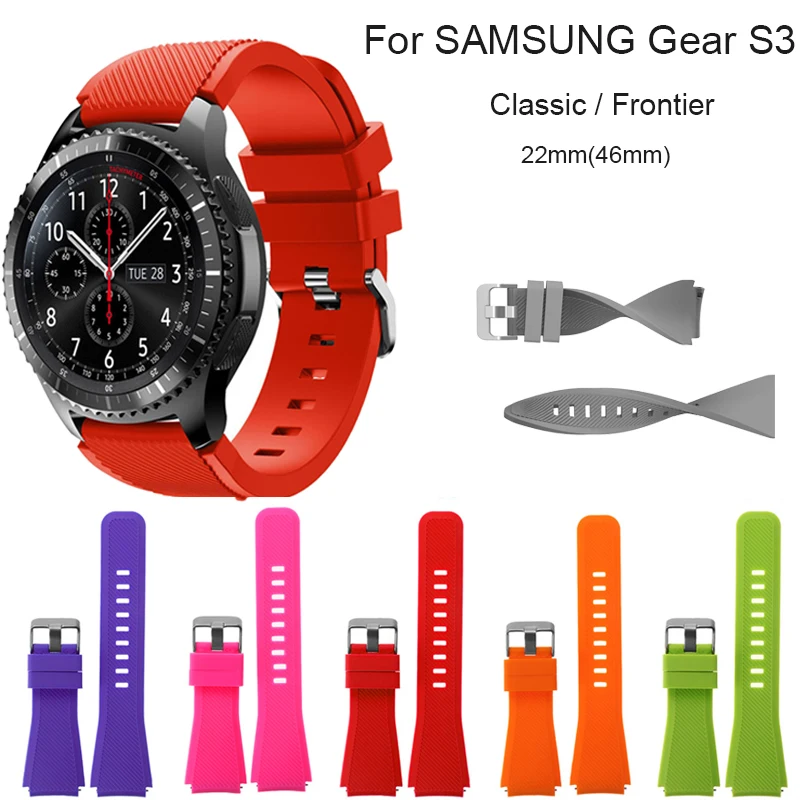Силиконовый спортивный ремешок для samsung gear S3 Frontier/классический браслет huami amazfit