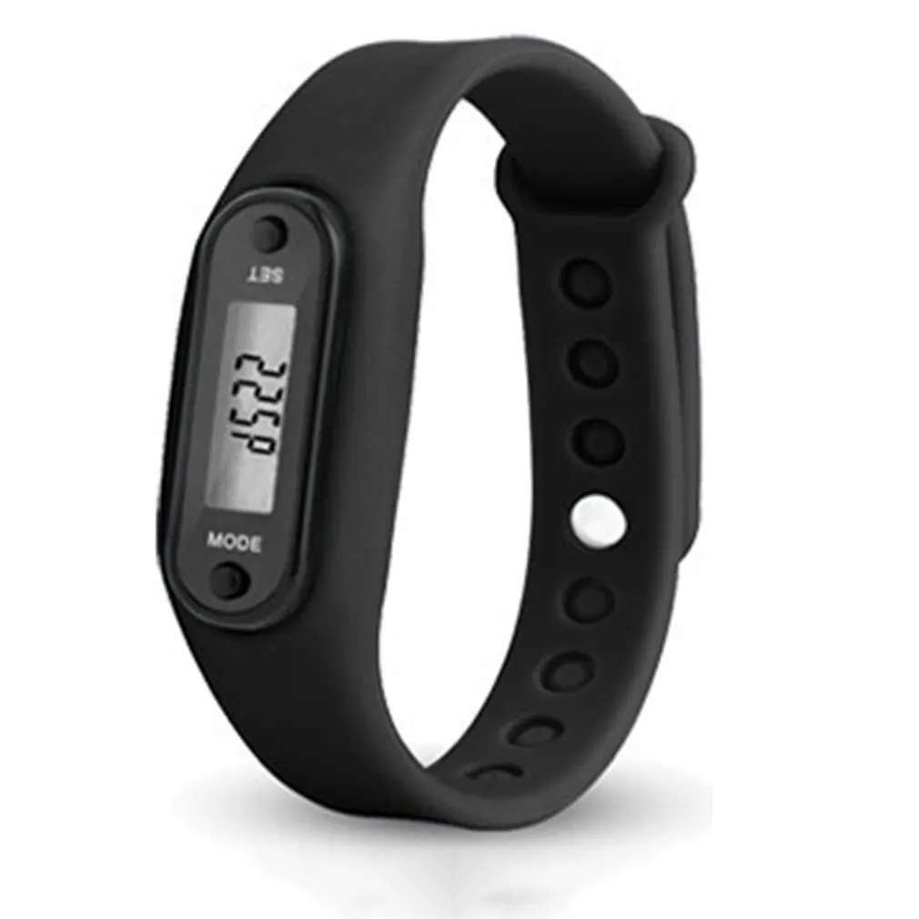 GENBOLI Спорт на открытом воздухе силиконовый шагомер для женщин и мужчин