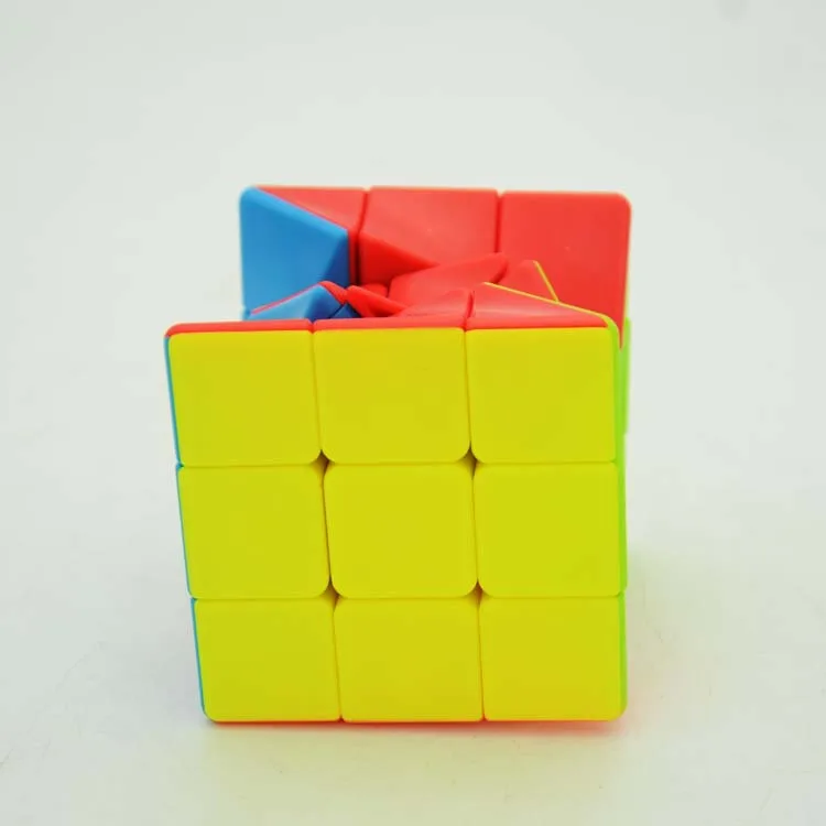 3x3 кручение магический куб цветной витой куб головоломка игрушка без наклеек Пазлы красочные Развивающие игрушки для детей
