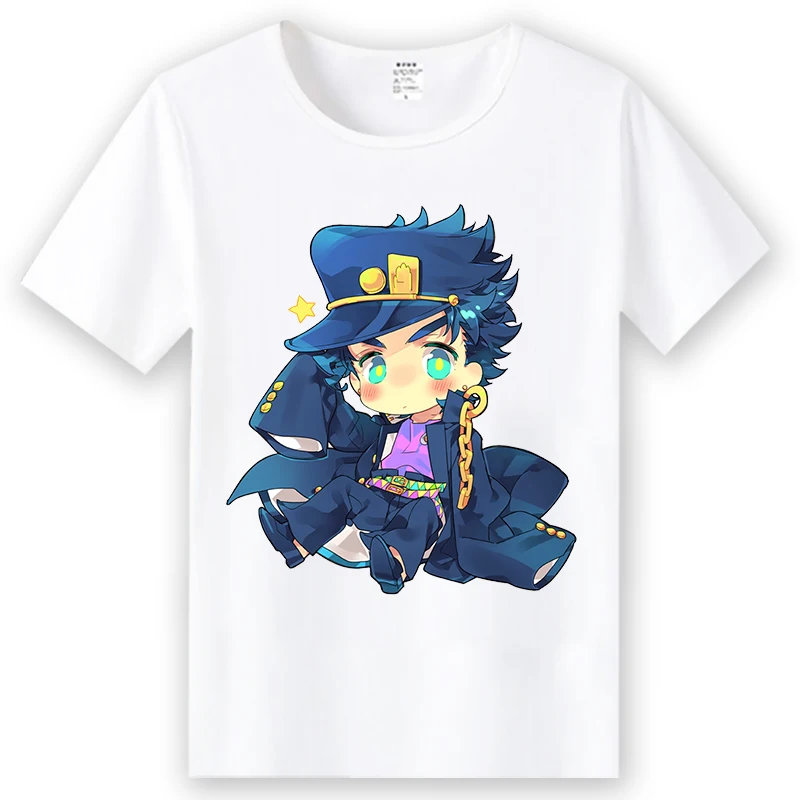 Летняя футболка для косплея Джоджо из японского аниме Невероятные приключения