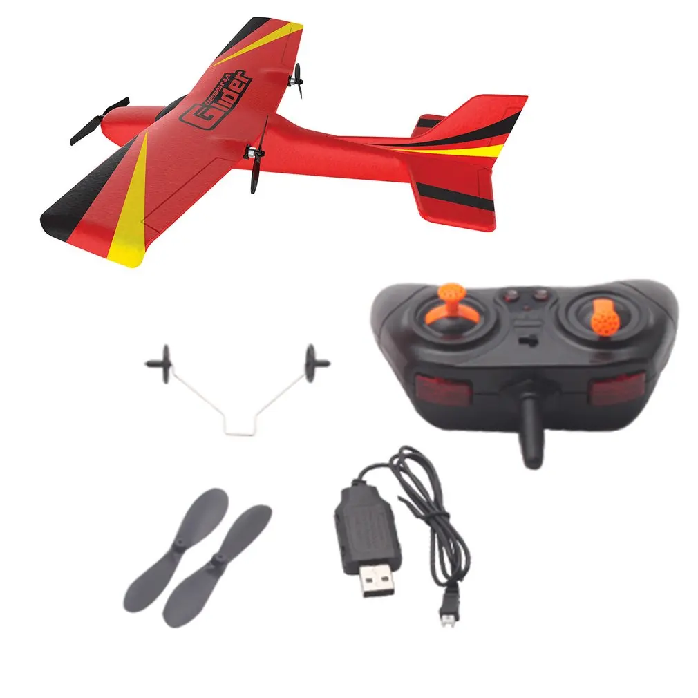Z50 2.4G 2CH 350mm Micro Wingspan Remote Control RC Glider Airplane Plane Fixed EPP Drone with Built-in Gyro for Kids