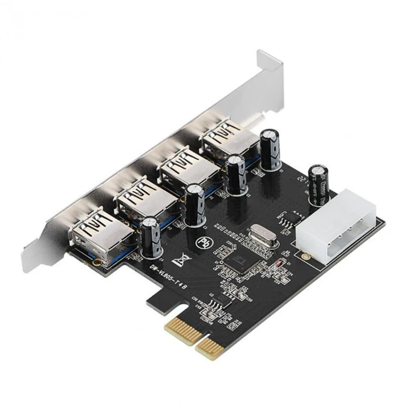 4 порта PCI-E к USB 3 0 концентратор PCI Express адаптер расширения USB3.0 высокоскоростной 5