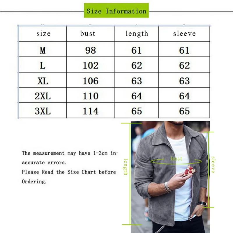 

Vogue Nice Pop Men Fashion Jackets Slim Fit Outwear Jacket Winderbreaker Suede Jackets Coats Motorcycle Streetwear