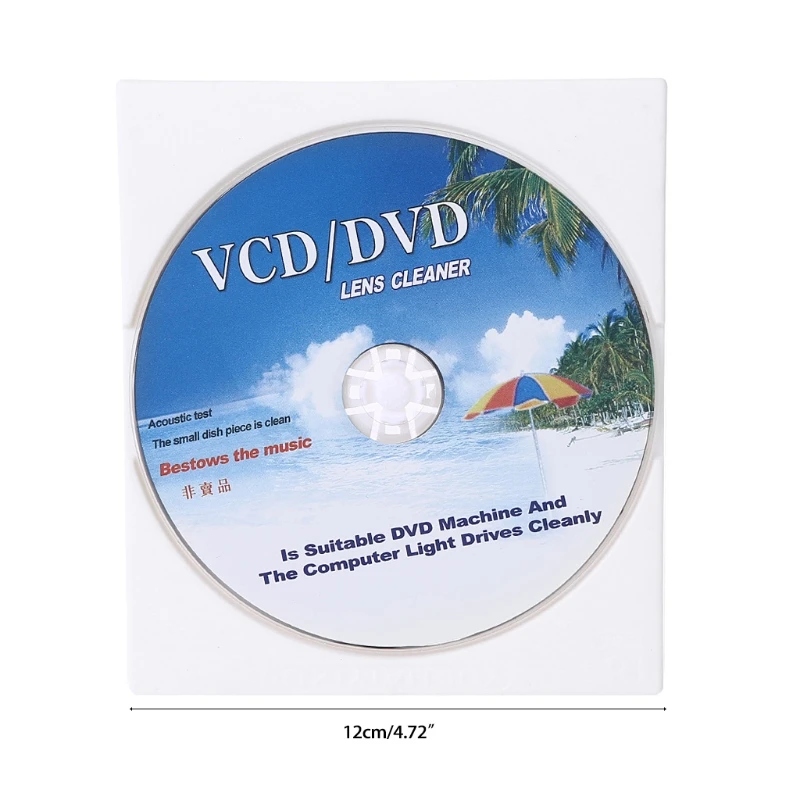 4 in 1 DVD VCD-ROM Lens Cleaner Compact Disc Dry/Wet Lens Cleaning images - 6