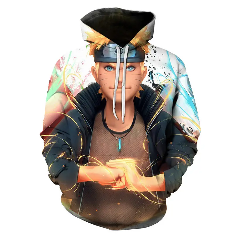 

Europe and America Hip Hop Men And Women Casual Fashion Fashion Streets 3D Cartoon Print Uniforms Multicolor Optional Top