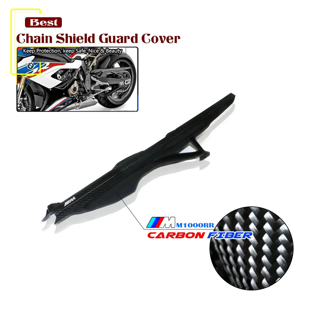 

Carbon Fiber Rear Chain Shield Guard Cover Protector Fairing Panel for BMW S1000RR M1000RR 2019-2022 2021 2020