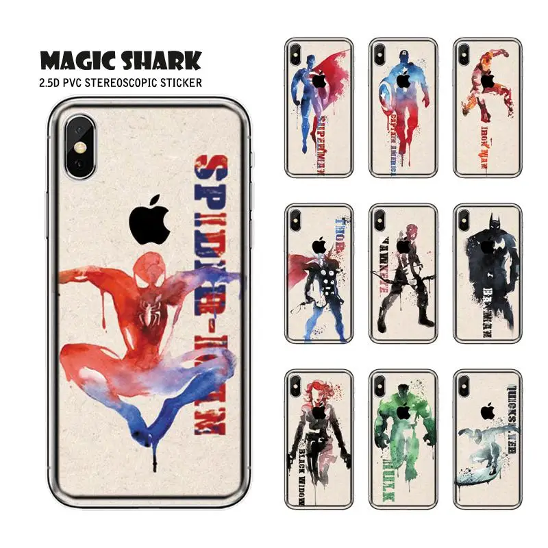 Волшебная Акула Мстители Marvel Бэтмен Супермен Американский капитан обернуть