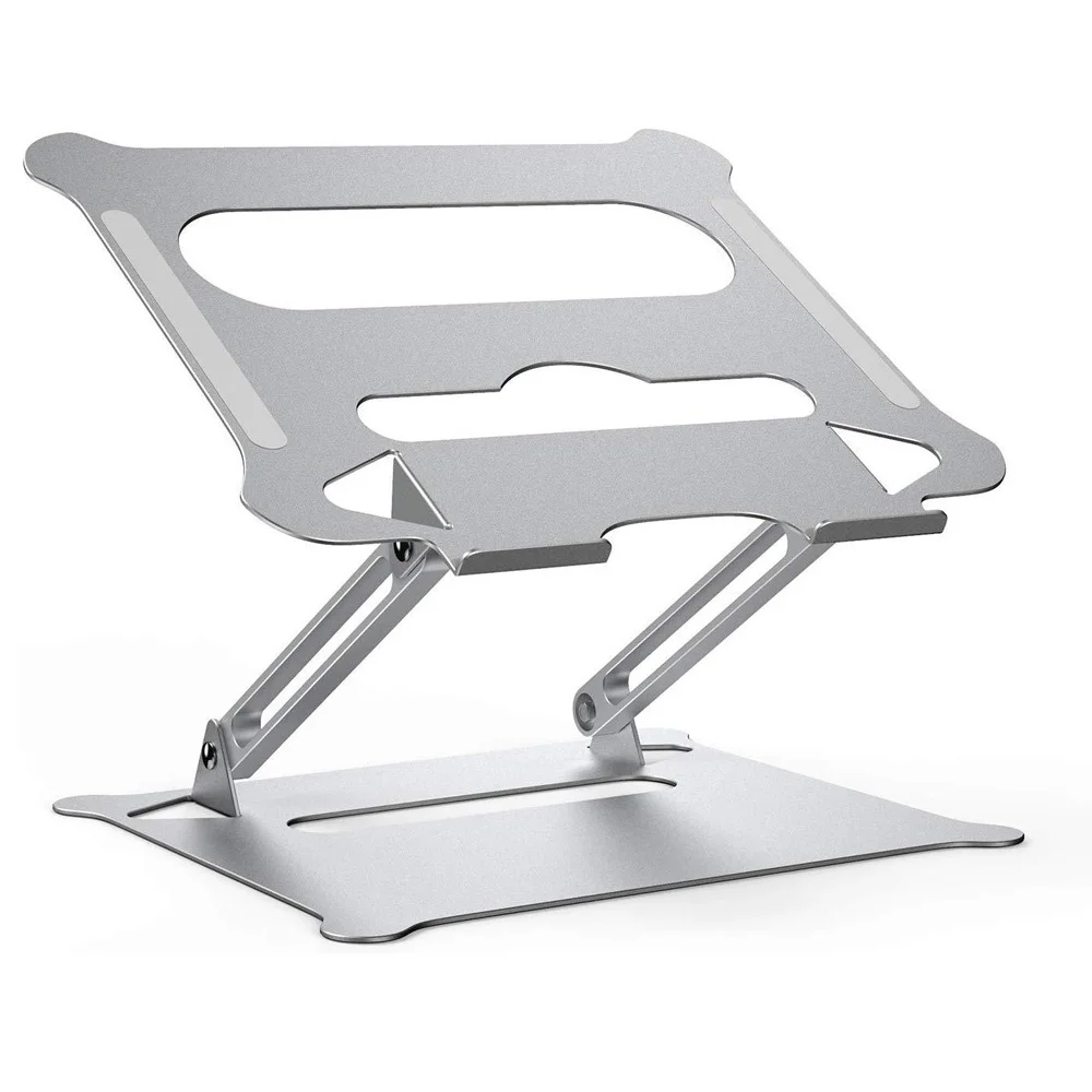 

Aluminum Alloy Adjustable Laptop Stand Folding Portable for MacBook Computer Bracket Lifting Cooling Holder Non-slip