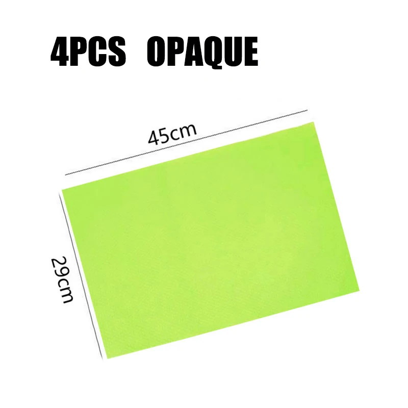 4pcs Green 4PCs/set Fridge Waterproof Mats Moisture Tailorable Pad For Kitchen Refrigerator Pad Antifouling Mildew - Цвет: 4pcs Green