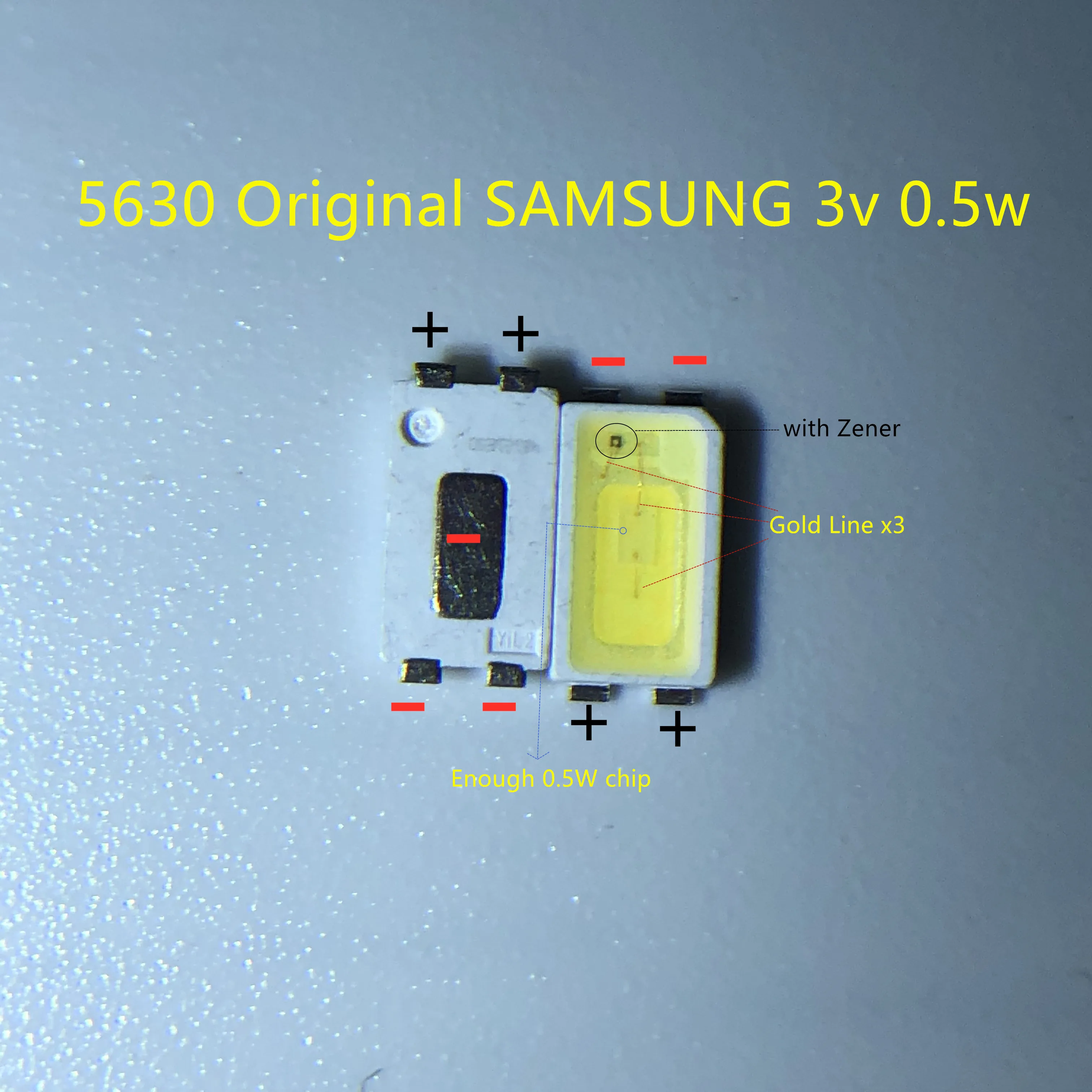 500 шт. для SAMSUNG подсветка 0 5 Вт 3В 5630 холодный белый ЖК-дисплей ТВ Приложение