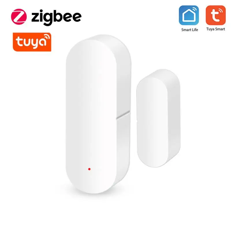 

Датчик открытия окон и дверей Zigbee, датчик сигнализации для умного дома, работает с приложением Tuya Smart Life