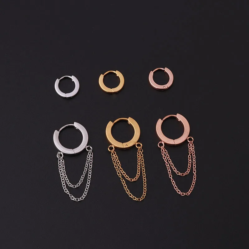 

Серьги-гвоздики для женщин, украшение для Пирсинга Ушей, цепочка с кисточкой, висячие, 1 шт.