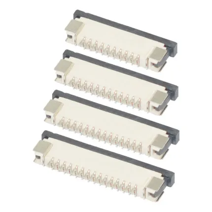 Соединитель FPC FFC плоский кабель 1 0 мм разъемы PCB SMT ZIF 4 5 6 8 9 10 12 14 16 18 20 22 24 26 28 30Pin |