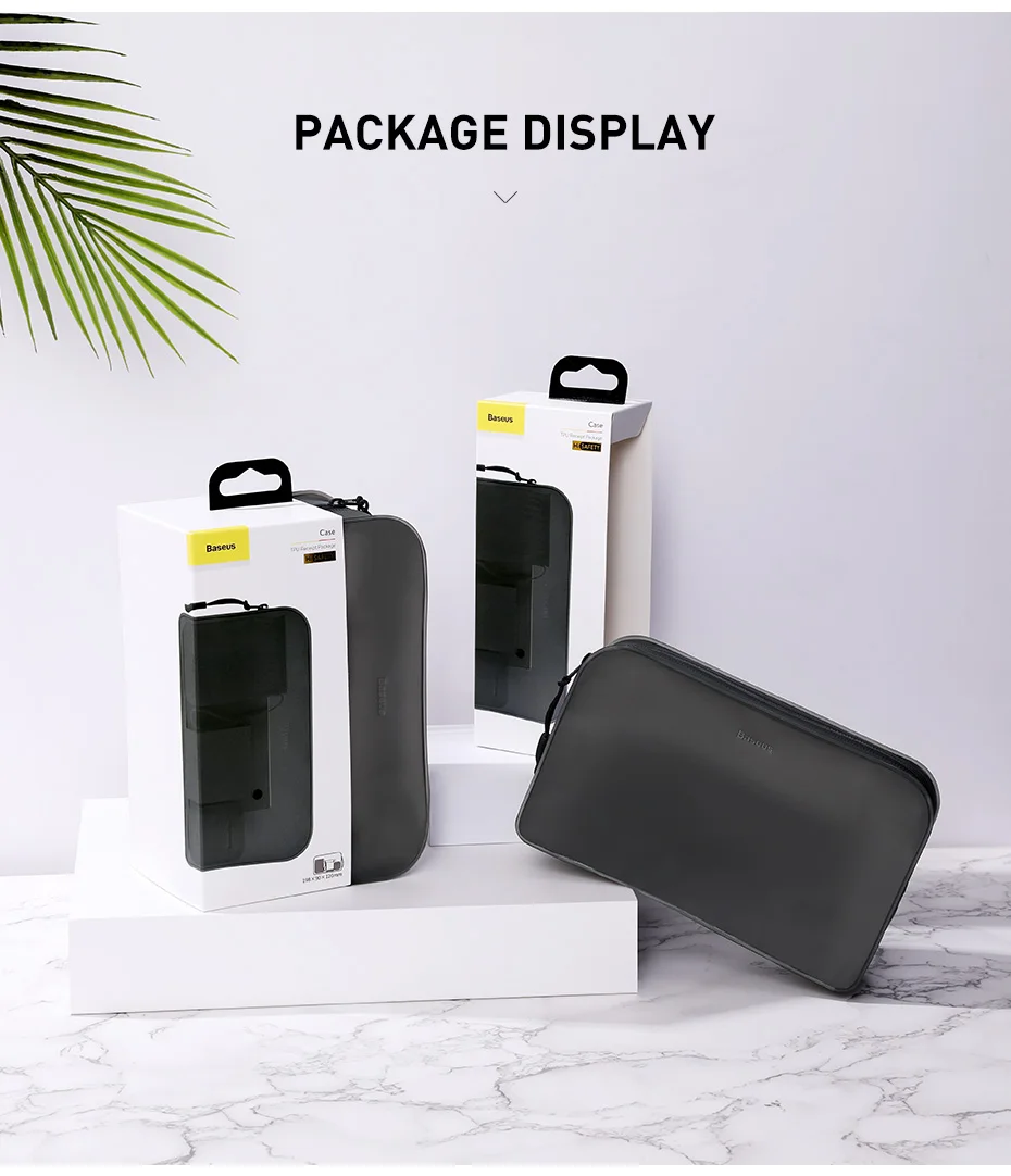 Baseus дорожная сумка для кабелей, портативный цифровой органайзер для USB зарядного устройства, косметический чехол на молнии для хранения, набор аксессуаров