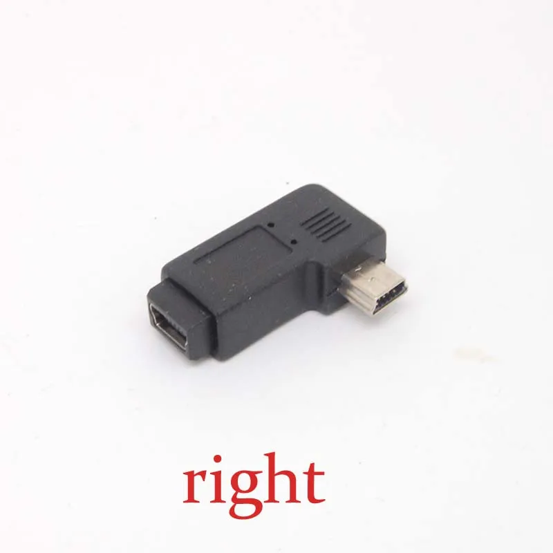 Премиум мини USB штекер правый угол к Мини гнездо крышка адаптер конвертеры
