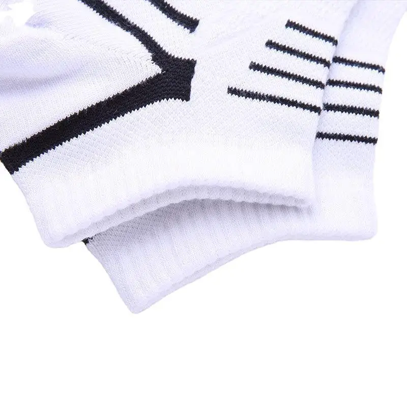 

Cotton Ankle No Show Socks Men Solid Soft Elastic Breathable,Deodorant,Invisible Outdoor Basketball Travel Socks Black White