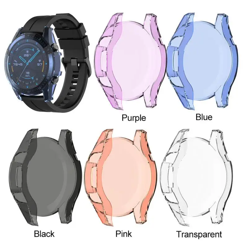 Новый мягкий защитный чехол для Huawei Watch GT2 46 мм ТПУ бампер Рамка