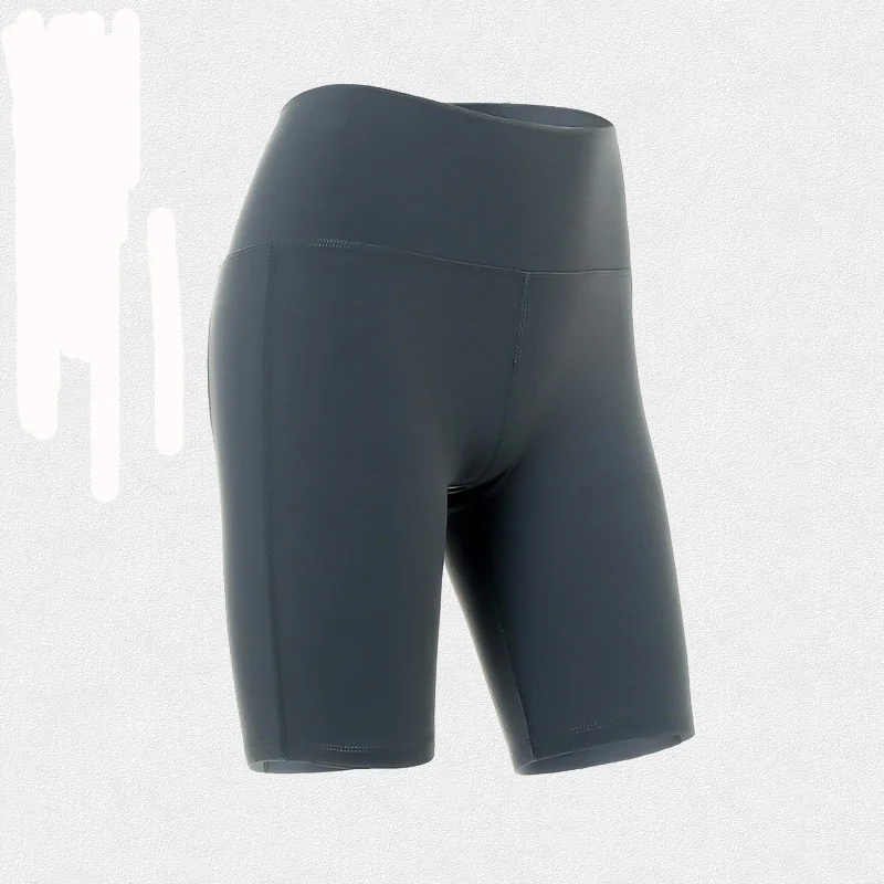 

Women Gym Shorts High Waist Lifting Push Up Tight Sports Shorts Nylon Cropped Yoga Pants Leggings Running Cycling Fitness Shorts