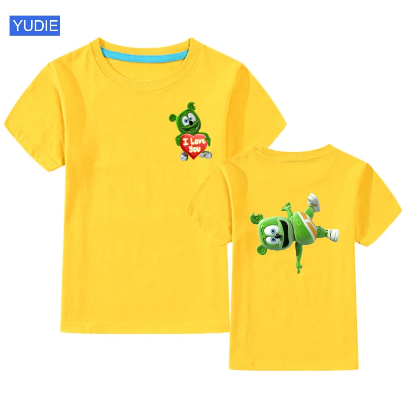 

Kids Girls Front and Back Cartoon Printing T Shirt Fashion Toddler Boys 2021 Summer Clothes Children Clothing Kids Costume Tops
