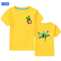 kids girls front and back cartoon printing t shirt fashion toddler boys 2021 summer clothes children clothing kids costume tops
