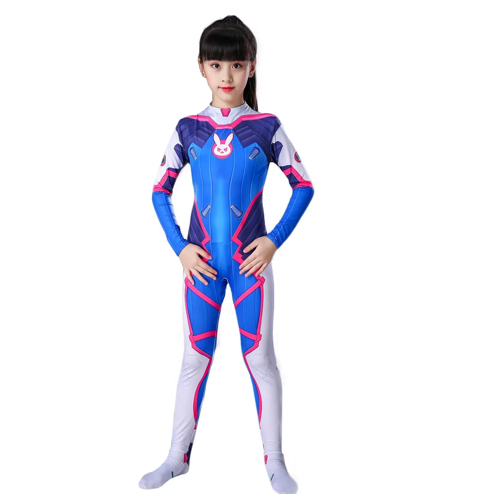 Костюм D VA косплей женский/женский костюм на Хэллоуин два зентай заказ спандекс